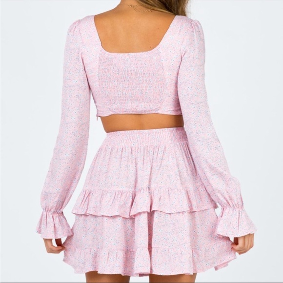 Princess Polly | Susanna Pink Floral Crop Top - Picture 10 of 10